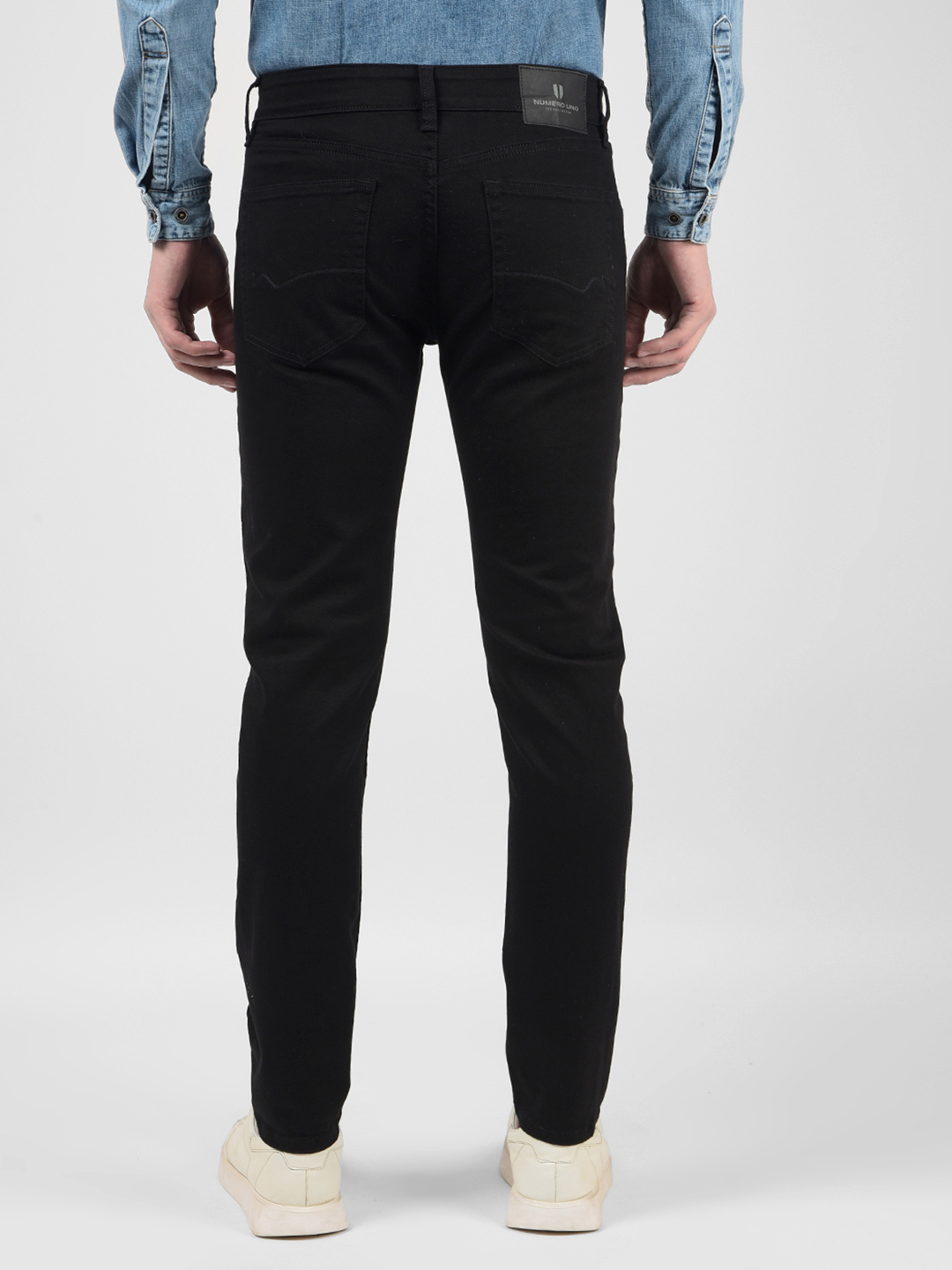 Numero Uno Men Solid Black Jeans